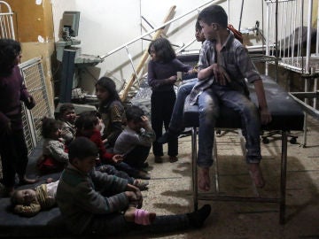 Niños afectados por el ataque químico en Siria Niños afectados por el ataque químico en Siria