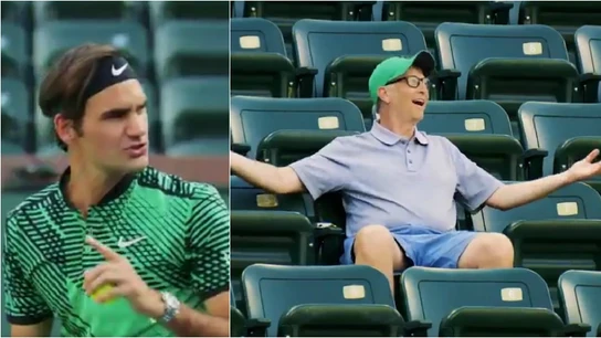 Federer manda callar a Bill Gates Federer manda callar a Bill Gates