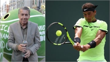 Manolo Santana y Rafa Nadal