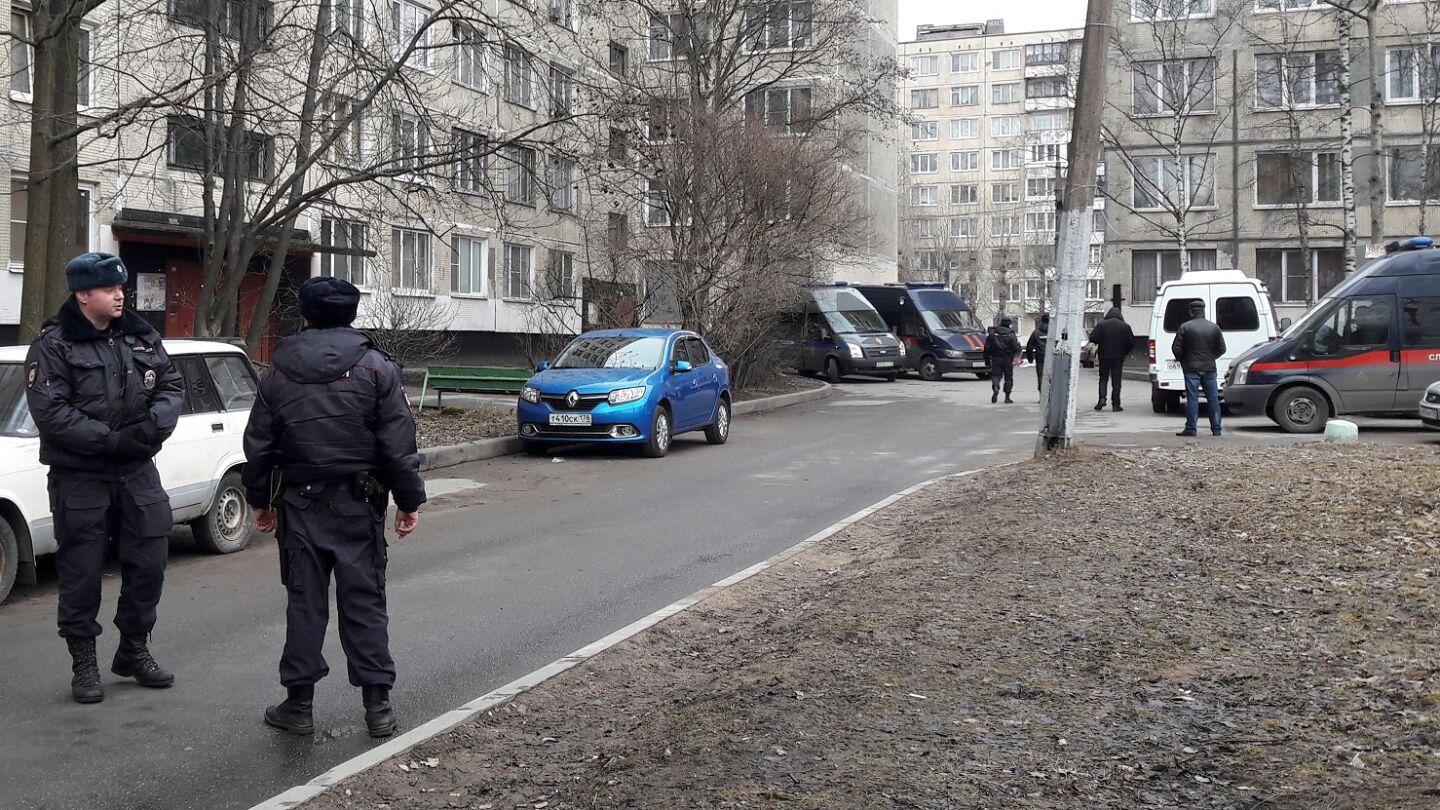 Polic&iacute;a cerca de la zona de la explosi&oacute;n