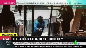 Frame 17.61155 de: Las impactantes imágenes en las que cinco mujeres salvan su vida por segundos en el atentado de Estocolmo