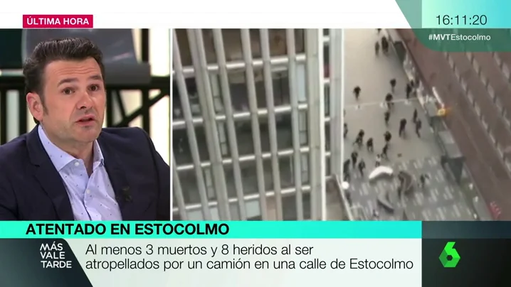 Frame 9.830357 de: Iñaki López durmió en la calle del atentado en Estocolmo una noche antes: "No vi mucha presencia policial"