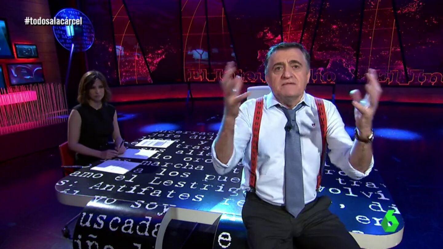 Frame 88.04076 de: Wyoming y Dani Mateo demuestran en El Intermedio que saben re&iacute;rse de todo, hasta de su querella: "&iexcl;Dios m&iacute;o, vamos a ir todos a la c&aacute;rcel!"