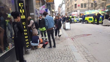 Varios heridos en el atentado en Estocolmo