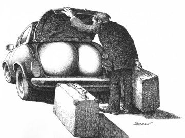 Dibujo de Roland Topor Dibujo de Roland Topor