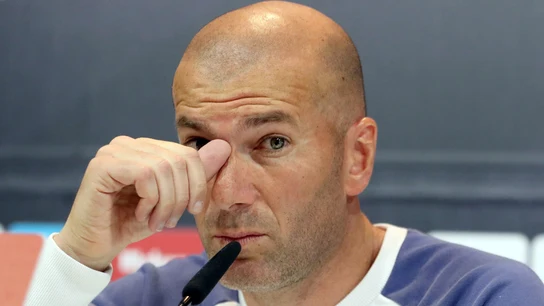 Zidane, en rueda de prensa Zidane, en rueda de prensa