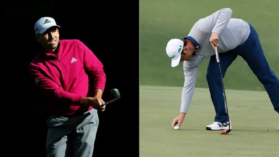 Sergio García y Jon Rahm, en el Masters de Augusta Sergio García y Jon Rahm, en el Masters de Augusta