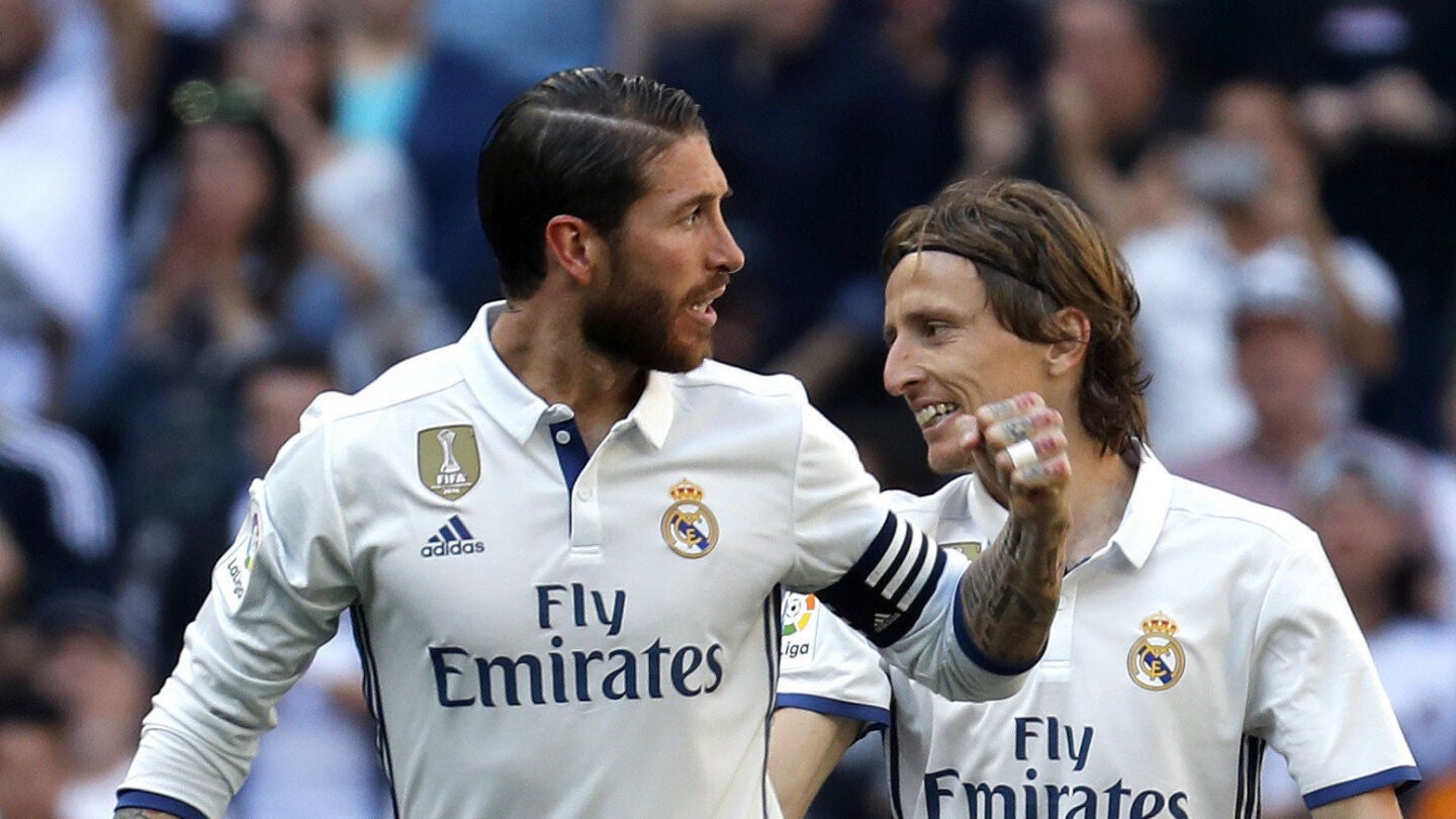 Sergio Ramos, durante un partido con el Real Madrid