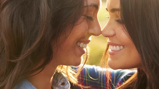 Una pareja de lesbianas Una pareja de lesbianas