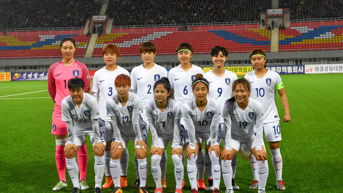 Las chicas de la selección de Corea del Sur