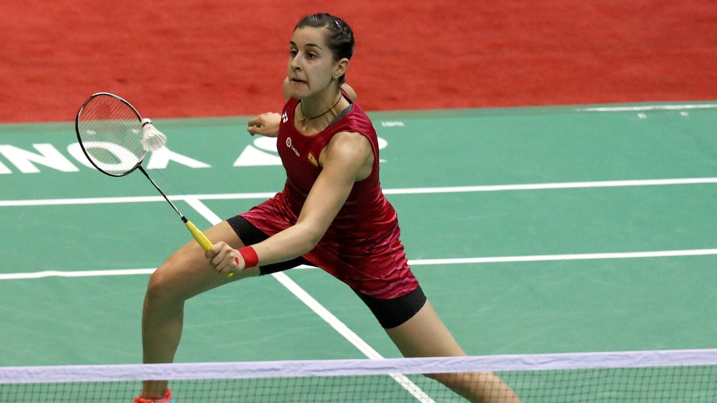 Carolina Mar&iacute;n durante el Abierto de Malasia