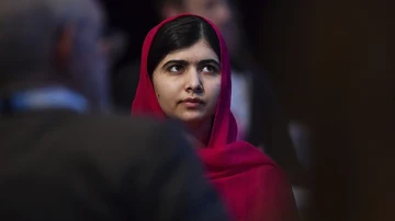 La premio Nobel de la Paz del año pasado Malala Yousafzai. 
