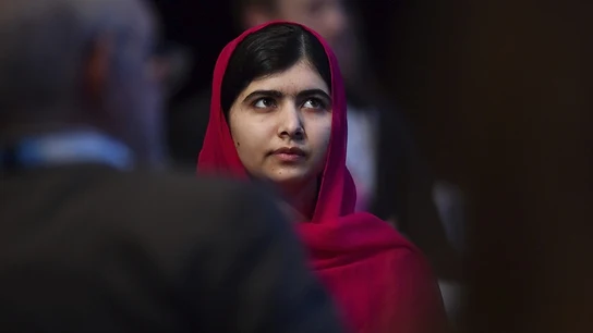 La premio Nobel de la Paz del año pasado Malala Yousafzai. La premio Nobel de la Paz del año pasado Malala Yousafzai.