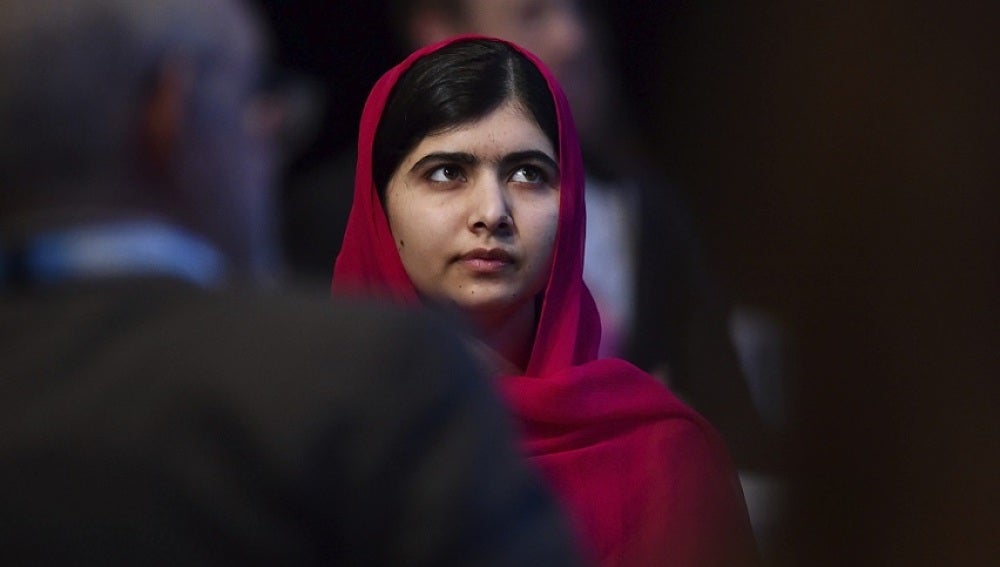 La premio Nobel de la Paz del año pasado Malala Yousafzai. 