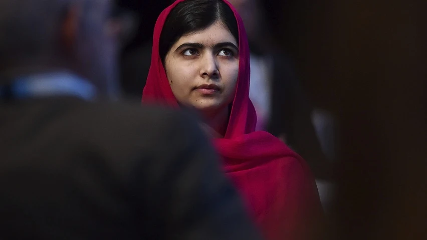 La premio Nobel de la Paz del año pasado Malala Yousafzai. 