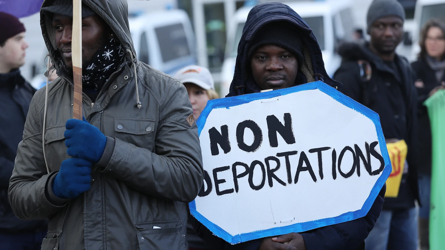 Protesta contra las deportaciones de inmigrantes Protesta contra las deportaciones de inmigrantes