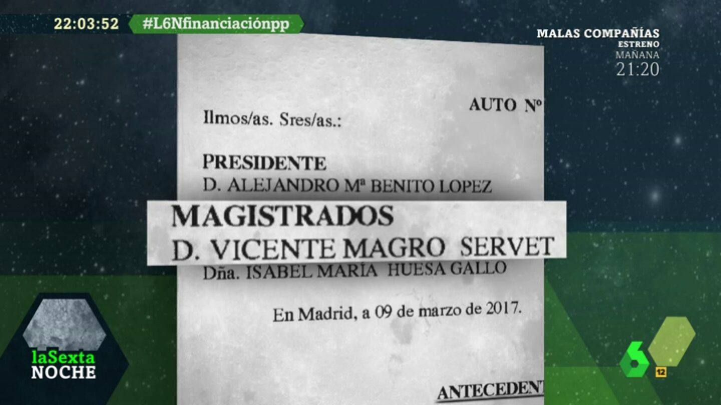 Frame 11.872998 de: Uno de los magistrados a favor de la querella contra Wyoming y Dani Mateo fue senador independiente del PP en 1996
