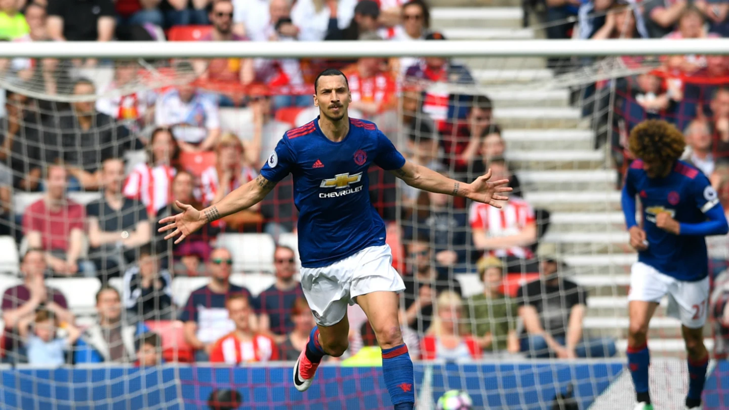 Ibrahimovic celebra un gol Ibrahimovic celebra un gol
