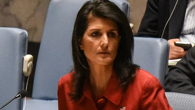 La embajadora de EEUU en la ONU, Nikki Haley La embajadora de EEUU en la ONU, Nikki Haley