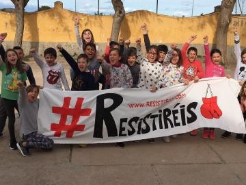 Algunos de los niños que han creado la campaña Algunos de los niños que han creado la campaña