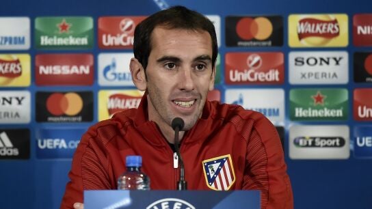 Diego God&iacute;n, jugador del Atl&eacute;tico de Madrid
