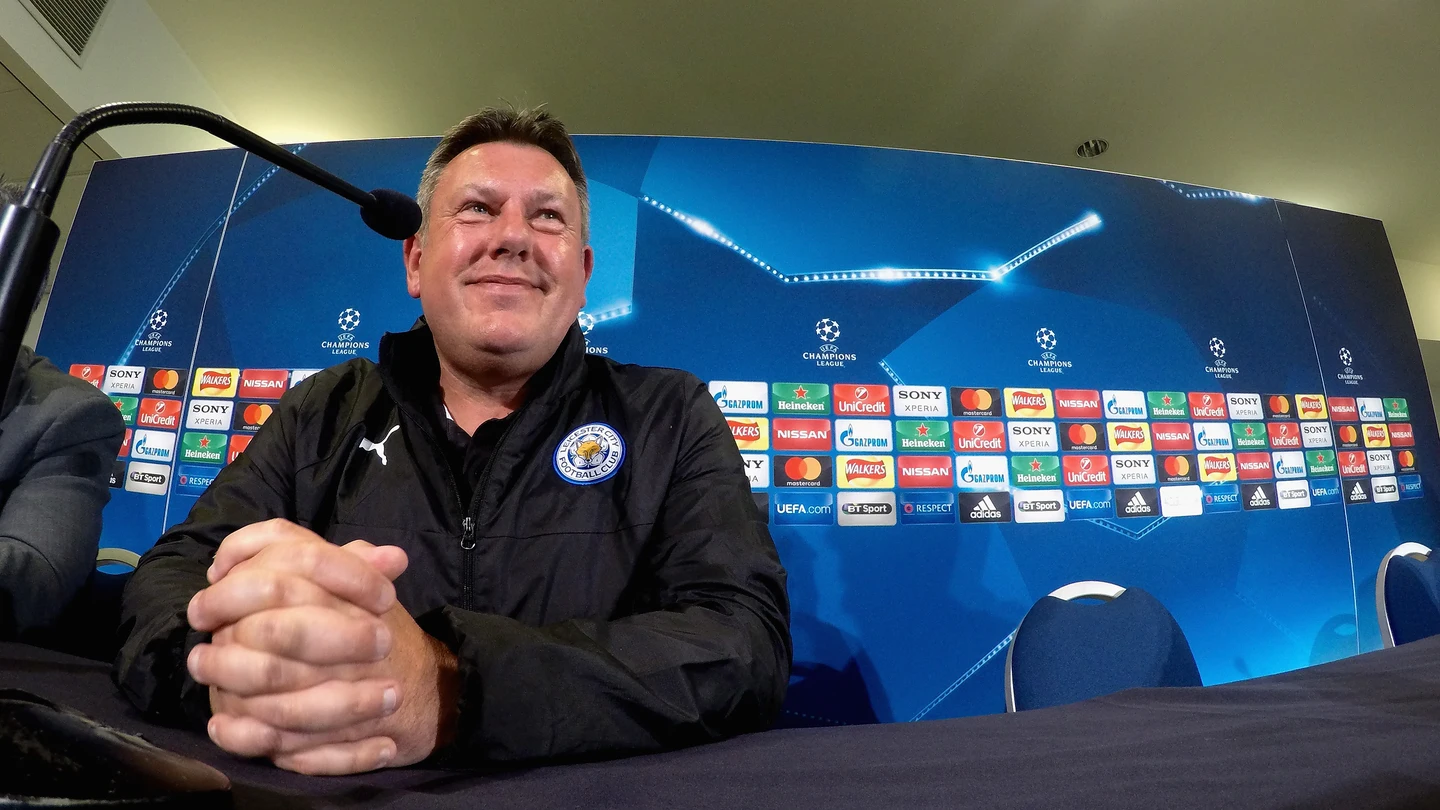 Craig Shakespeare, durante la rueda de prensa Craig Shakespeare, durante la rueda de prensa