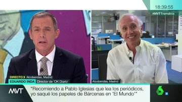 Frame 1.240943 de: Inda, sobre el 'tramabús' de Podemos: "Metería a Iglesias, que se financia a través de Venezuela e Irán y tiene cuentas en paraísos fiscales"