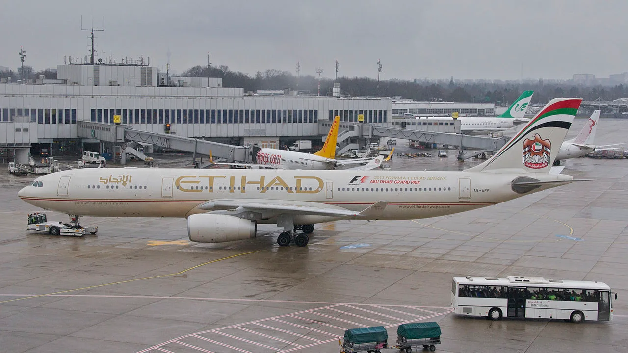 Avión de Etihad Airways