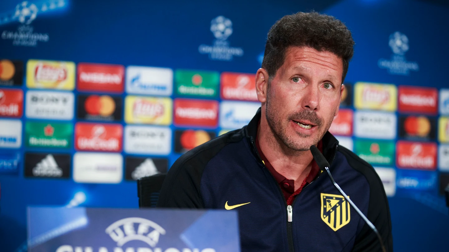 Simeone en rueda de prensa Simeone en rueda de prensa