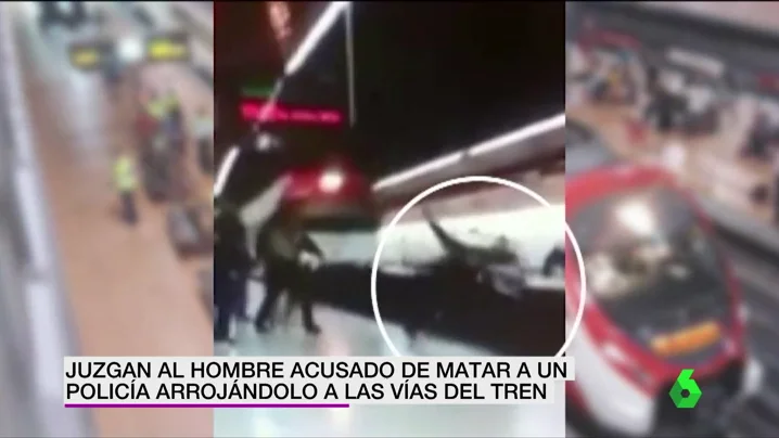 Frame 3.975047 de: Juzgan al hombre acusado de matar a un policía arrojándolo a las vías del tren