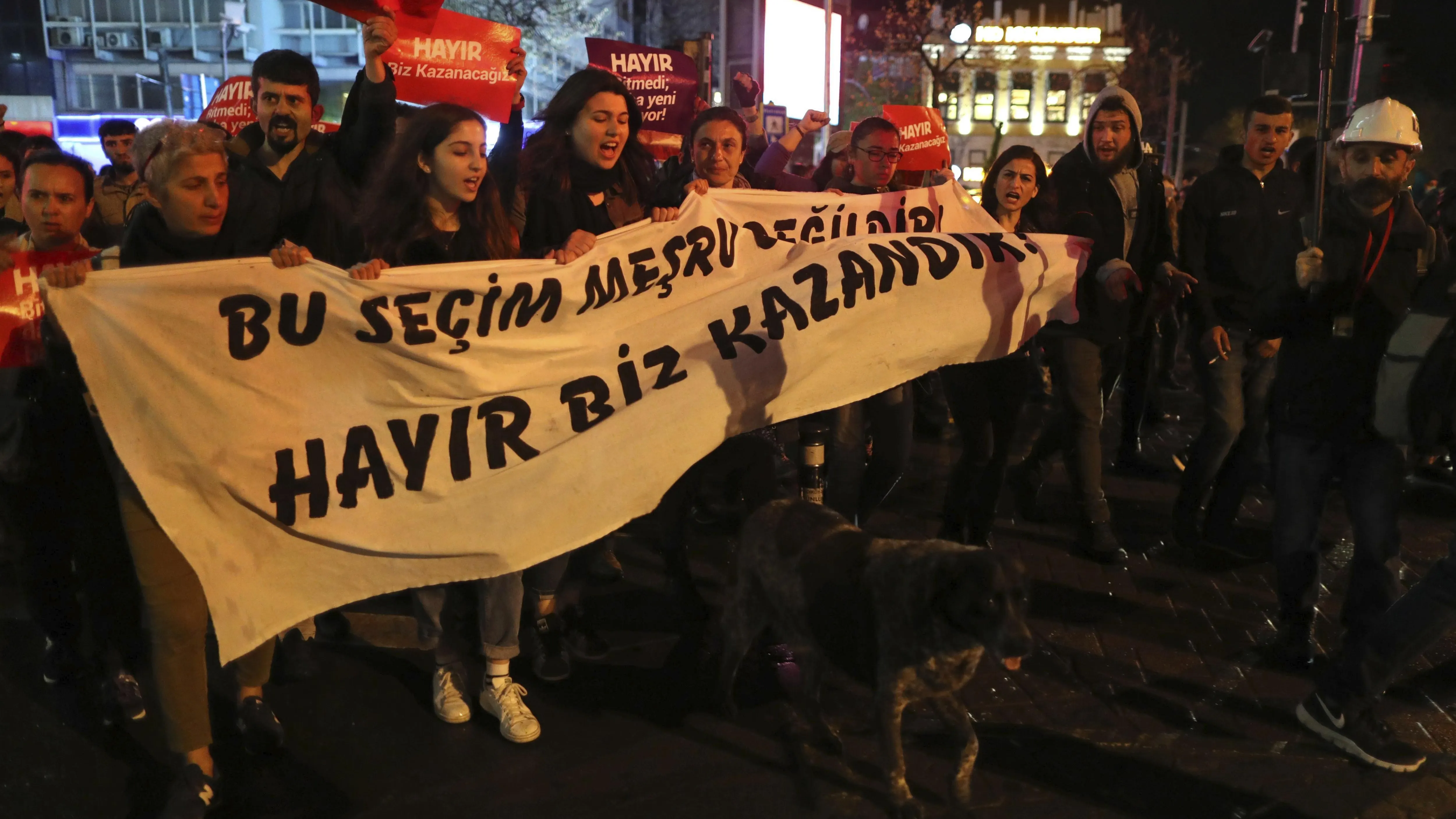 Protestas contra el referéndum en Turquía