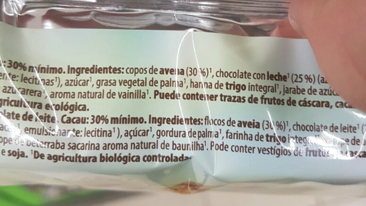 Ingredientes de un producto ecológico Ingredientes de un producto ecológico
