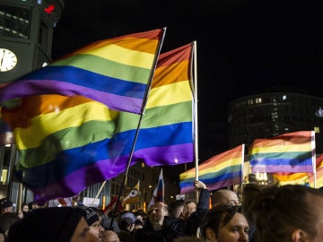 Concentración a favor de los derechos LGTBI en Rusia Concentración a favor de los derechos LGTBI en Rusia