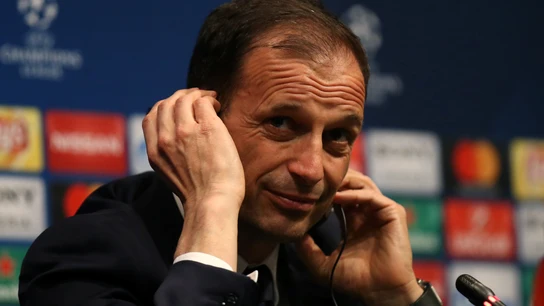 Massimiliano Allegri, en rueda de prensa en el Camp Nou Massimiliano Allegri, en rueda de prensa en el Camp Nou