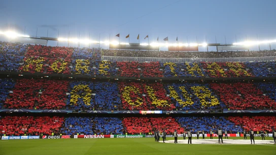 Mosaico 'More than a club' en el Camp Nou Mosaico 'More than a club' en el Camp Nou