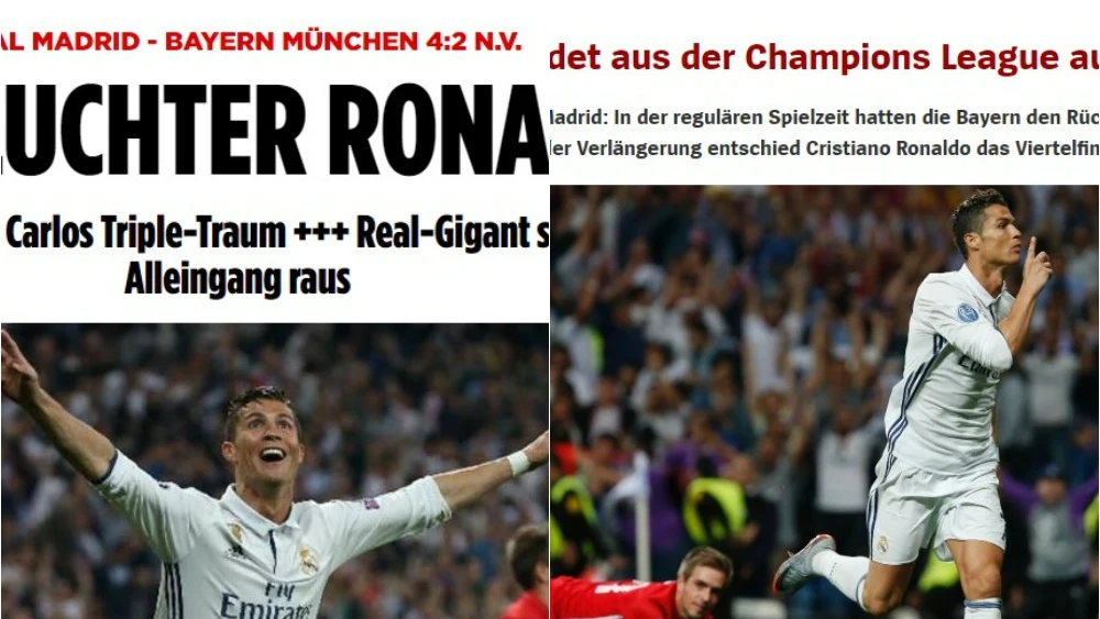 Prensa alemana tras el Madrid-Bayern