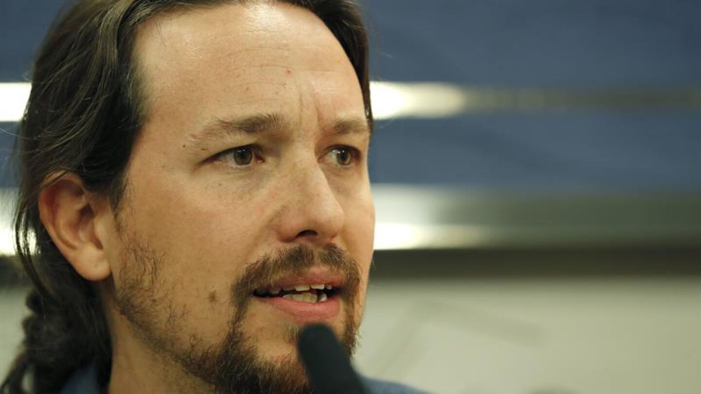 El l&iacute;der de Podemos, Pablo Iglesias