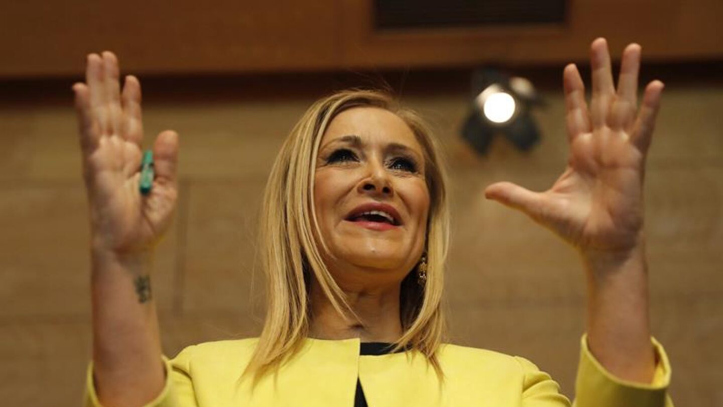 La presidenta de la Comunidad de Madrid, Cristina Cifuentes