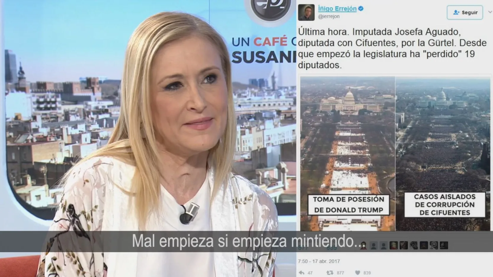 Cristina Cifuentes en Espejo Público