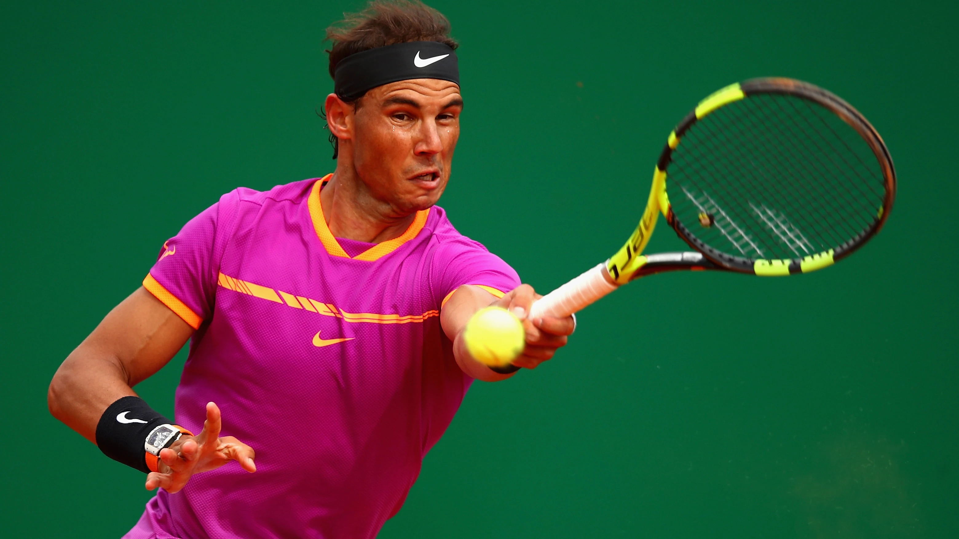 Rafa Nadal, en su debut en Montecarlo