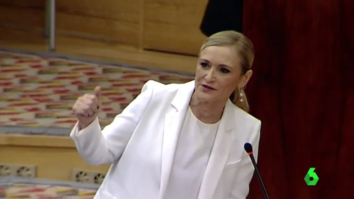 Frame 58.451298 de: Tenso rifirrafe entre Cristina Cifuentes e Ignacio Aguado a cuenta de la Operación Lezo