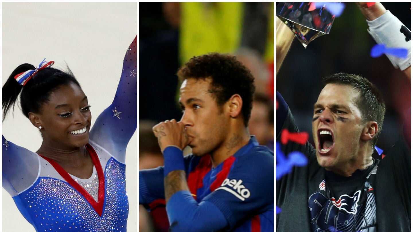 Simone Biles, Neymar y Tom Brady, entre las 100 personas m&aacute;s influyentes del mundo para la revista 'Time'