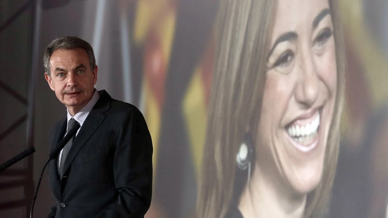 Zapatero en el homenaje a Carme Chacón