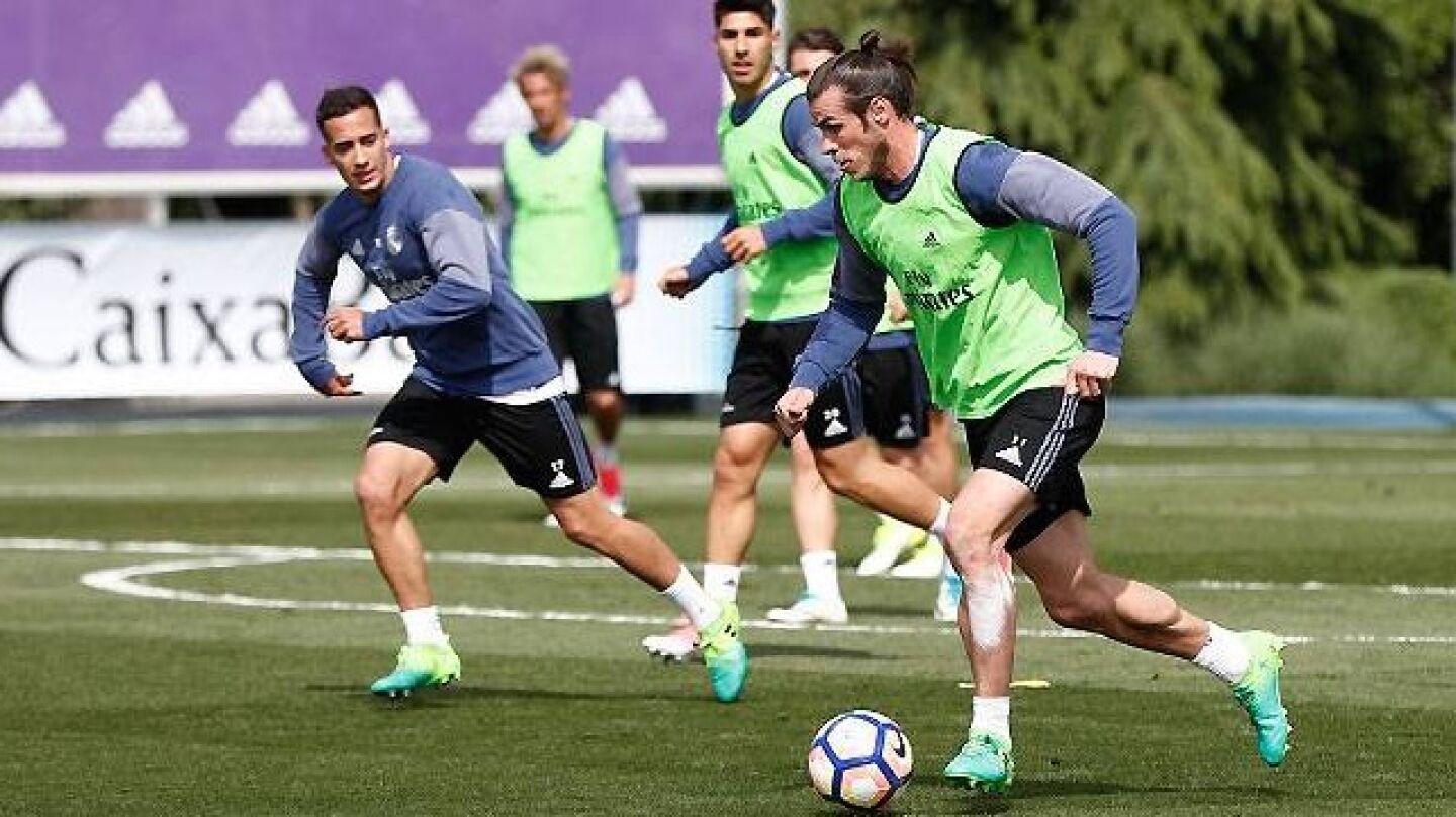 Bale en el entrenamiento