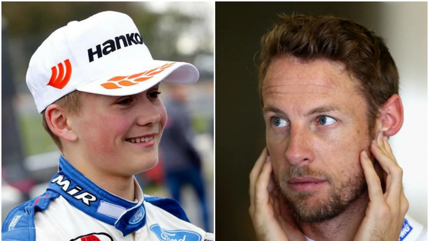 Billy Monger y Jenson Button Billy Monger y Jenson Button