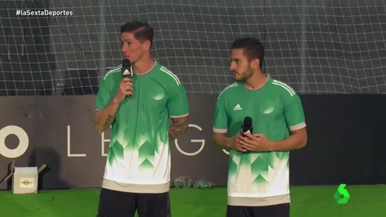Koke y Torres durante un acto Koke y Torres durante un acto