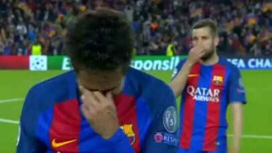 Acab&oacute; el encuentro llorando