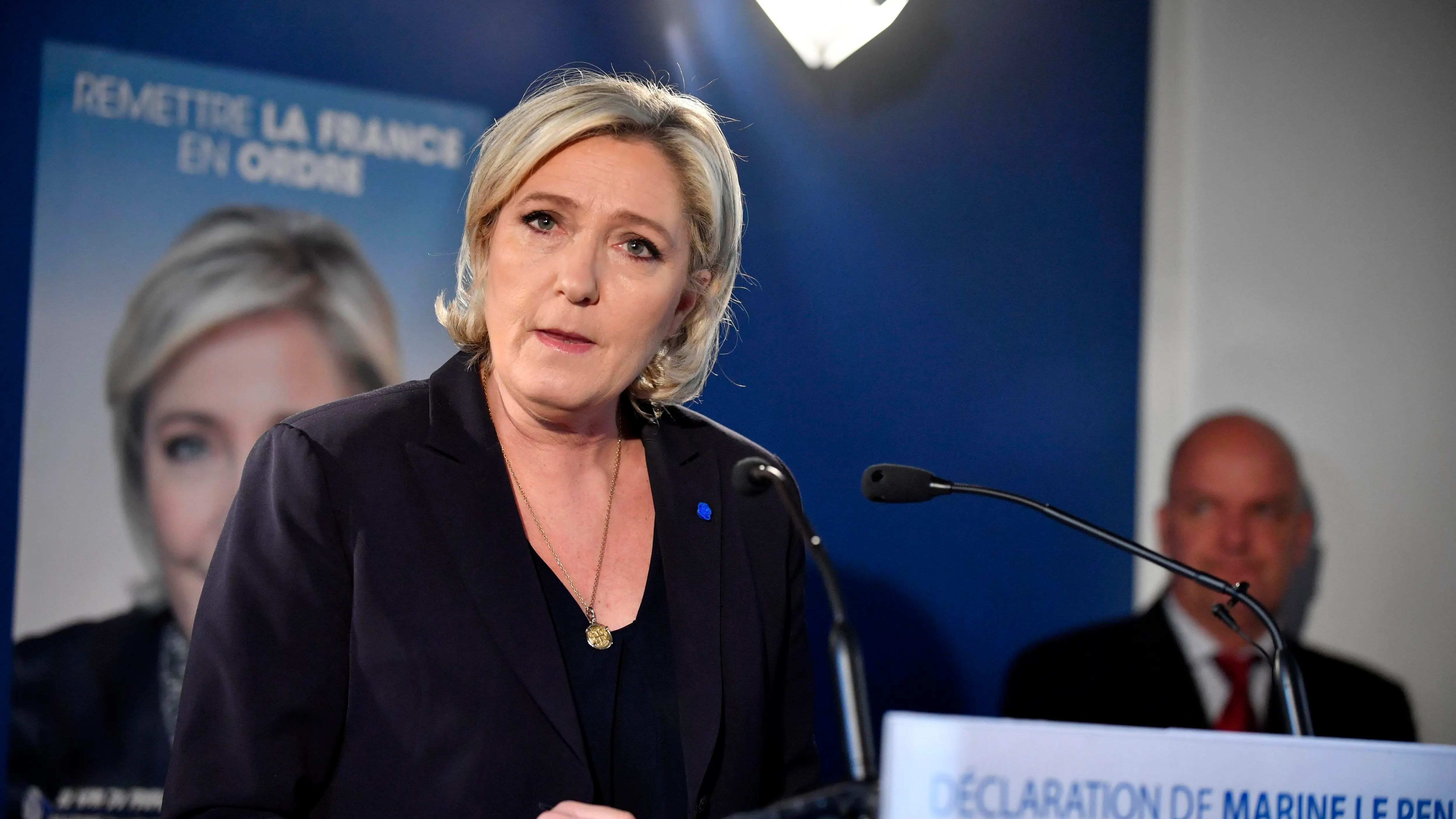 La candidata ultraderechista a la Presidencia de Francia, Marine Le Pen