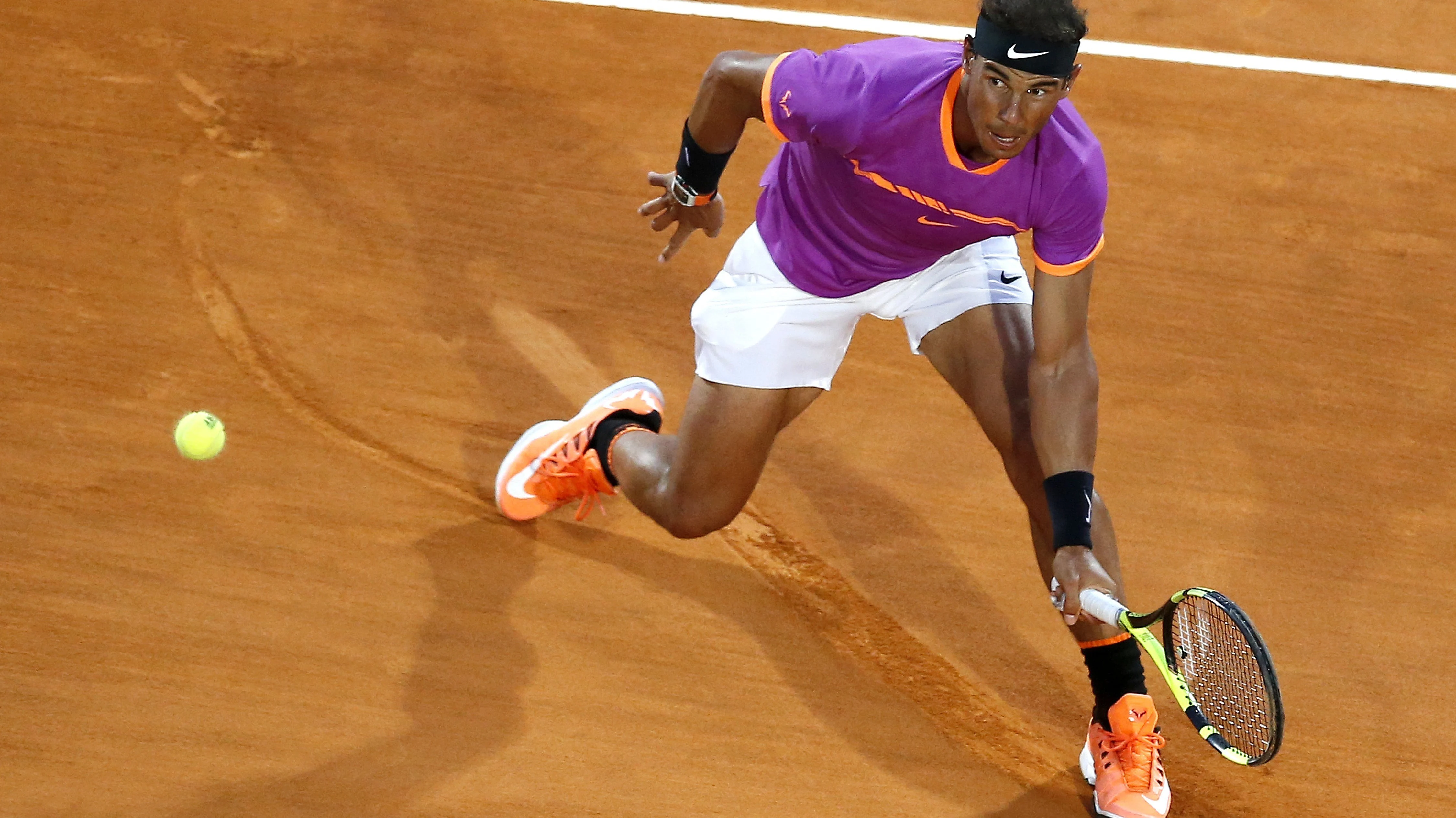 Rafa Nadal, durante su partido