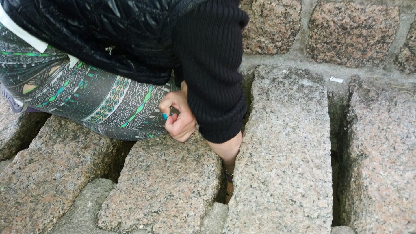 mujer atrapada